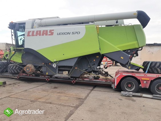 CLAAS LEXION 570 - HEDER S750 SOJA + CONSPEED 8-70 FC - 2008 ROK