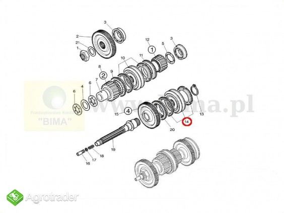 Synchronizator 3-4 bieg MF Massey Ferguson 3060,3065 - zdjęcie 4