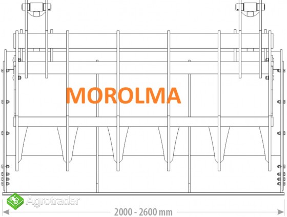 HIT Łyżka z dociskiem łyżkokrokodyl szufla GOLIAT FK MACHINERY 1116kg  - zdjęcie 3